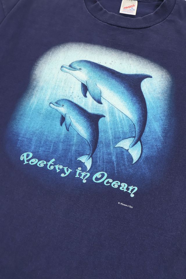 Vintage Dolphins Poetry in Ocean Tee #3