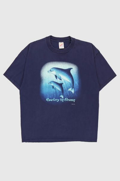 Vintage Dolphins Poetry in Ocean Tee