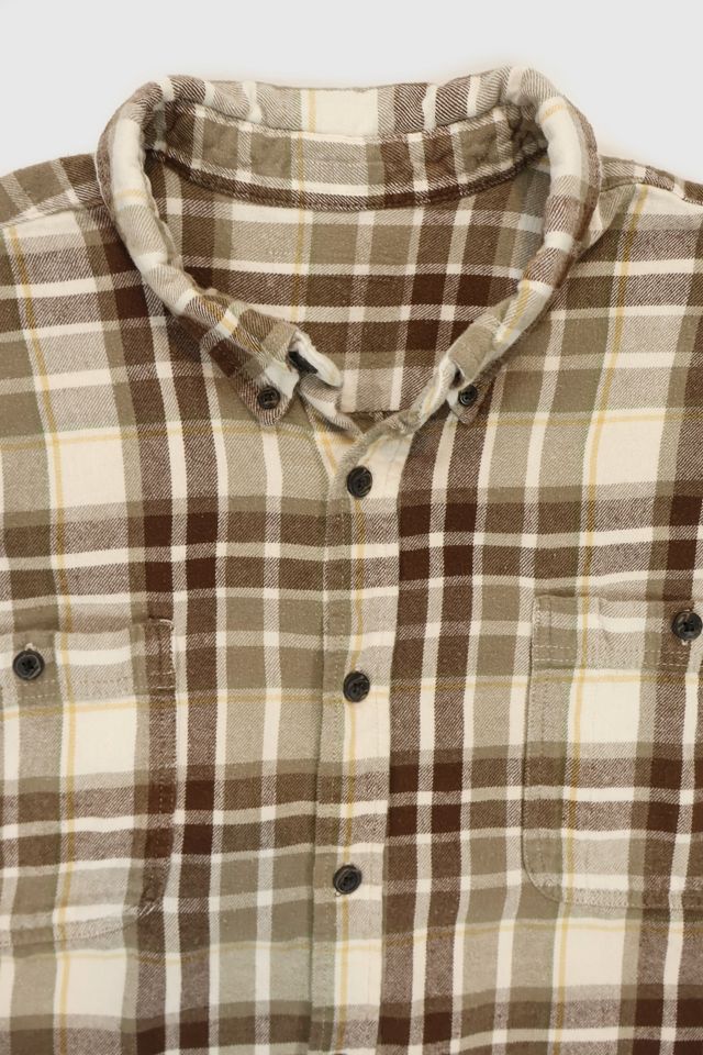 Vintage Short Sleeve Cut Off Plaid Button-Down Shirt #2