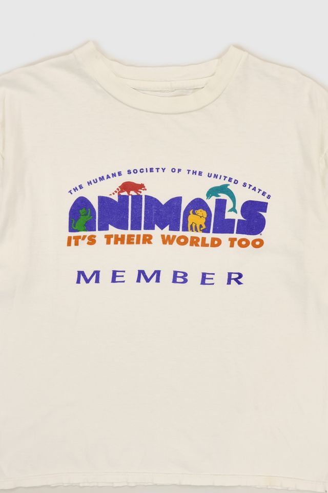 Vintage Animals It's Their World Too Tee #1