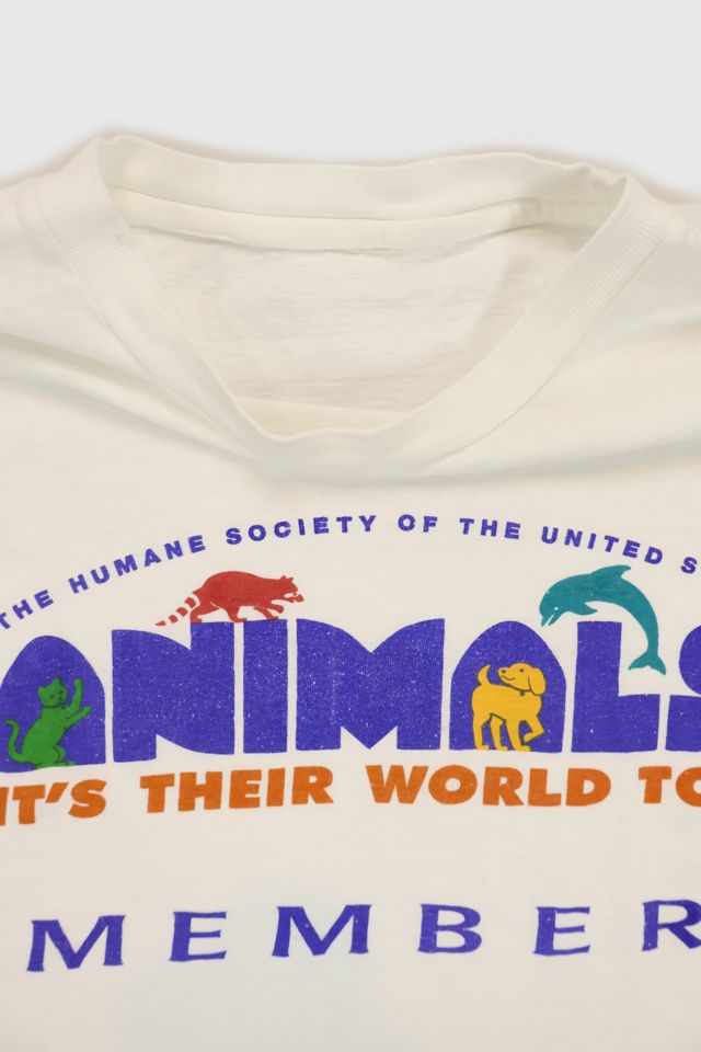 Vintage Animals It's Their World Too Tee #2