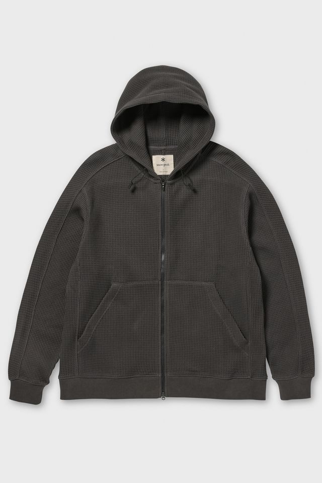 Snow Peak Heavyweight Waffle Full-Zip Hoodie Sweatshirt #1