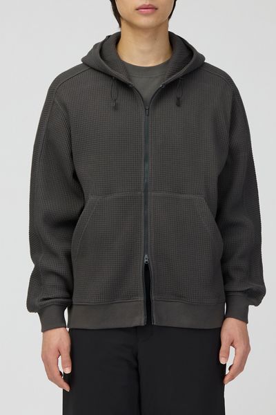 Snow Peak Heavyweight Waffle Full-Zip Hoodie Sweatshirt