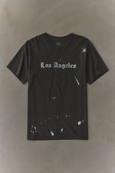 Big City Script Graphic Paint Splatter Tee