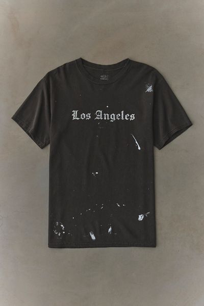 Big City Script Graphic Paint Splatter Tee