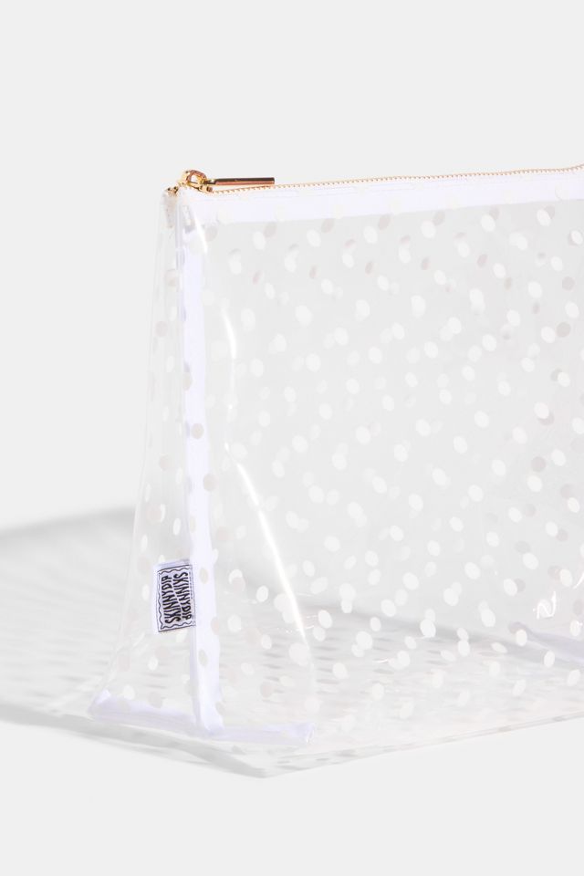 Skinnydip London White Polka Dot Wash Bag #1