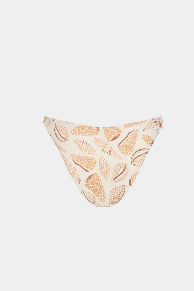 KIBYS Shell Tides Print Carmen Minimalistic Bikini Bottom #4