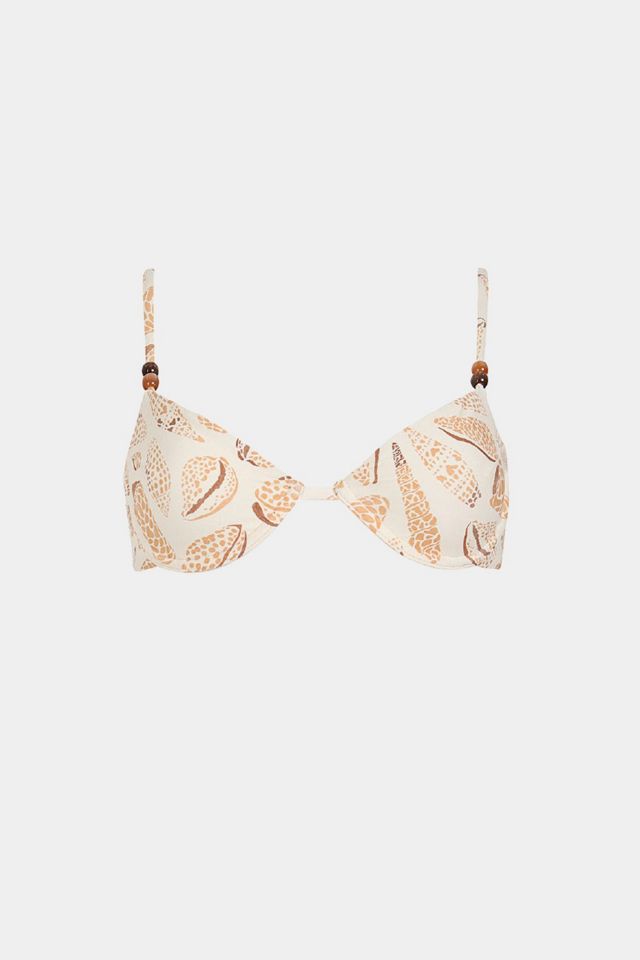 KIBYS Shell Tides Print Underwire Bikini Top #3