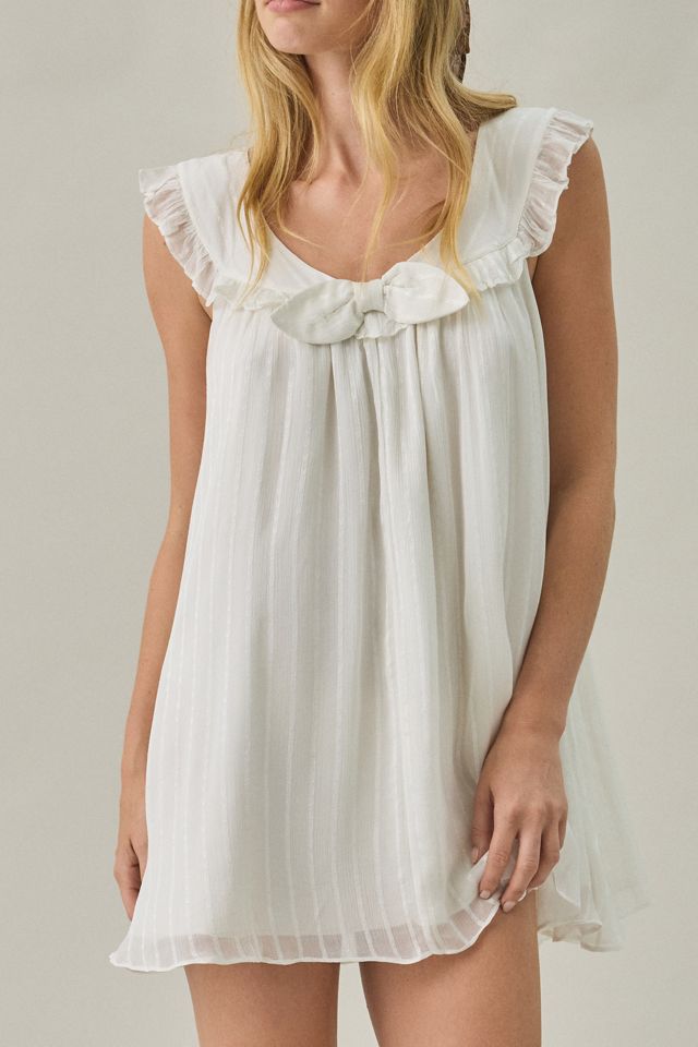 For Love & Lemons All Aboard Ruffle Babydoll Mini Dress #2