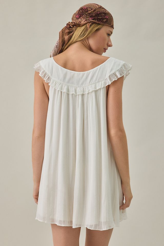 For Love & Lemons All Aboard Ruffle Babydoll Mini Dress #3