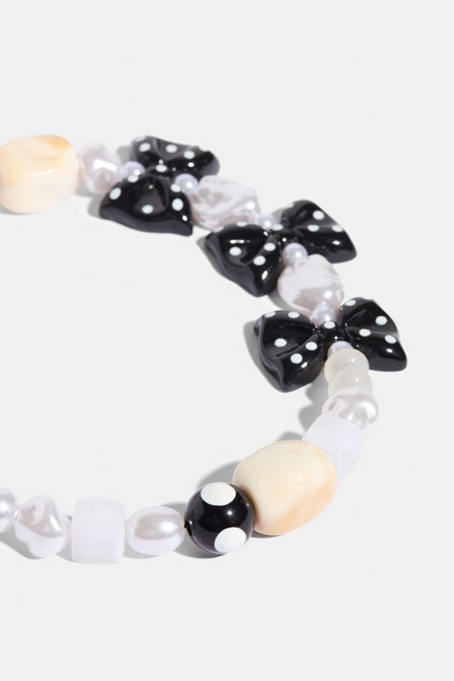 Skinnydip London Polka Dot Bow Beaded Phone Chain #3