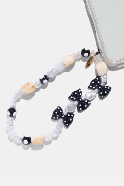 Skinnydip London Polka Dot Bow Beaded Phone Chain