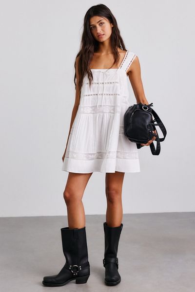 Mini-robe babydoll Breezy en coton For Love & Lemons