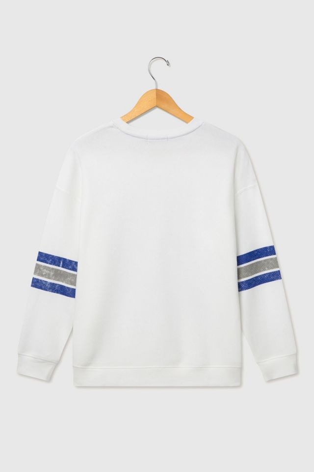 Junk Food NFL Oversized Striped Fleece #1