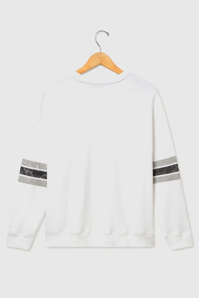 Junk Food NFL Oversized Striped Fleece #1