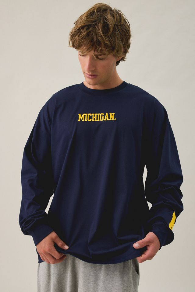Pro Standard University Of Michigan Wingspan Drop Shoulder Long Sleeve Tee #1