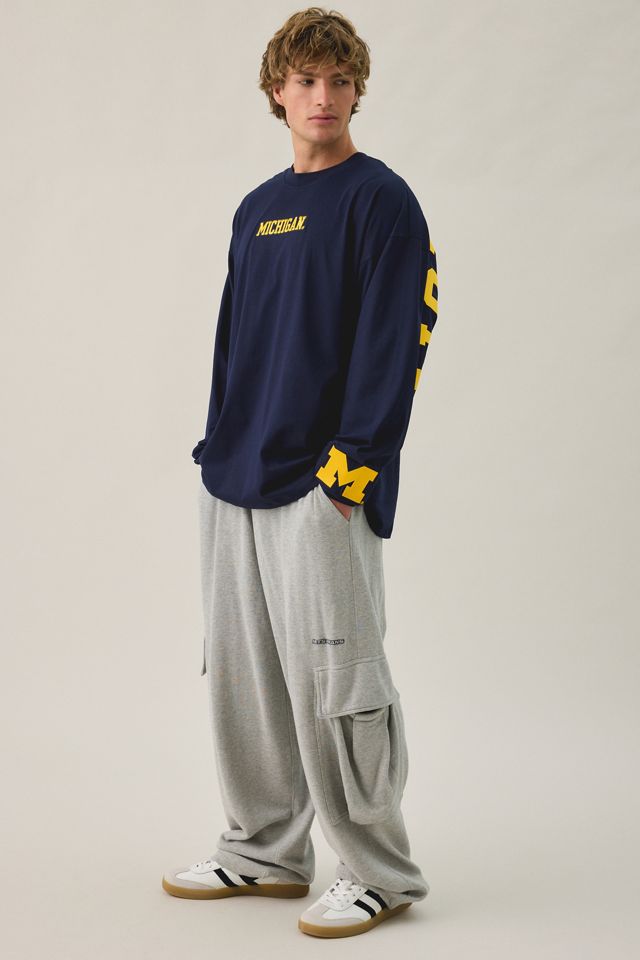 Pro Standard University Of Michigan Wingspan Drop Shoulder Long Sleeve Tee #2