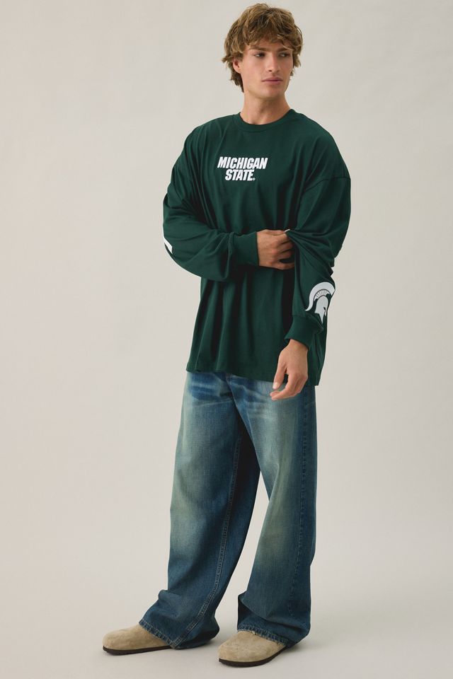 Pro Standard Michigan State Wingspan Drop Shoulder Long Sleeve Tee #1