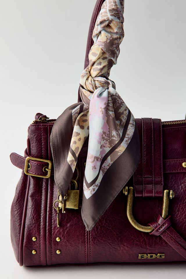 Foulard soyeux à imprimé animalier mixte #1