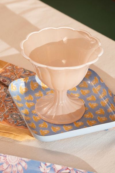 Zsa Zsa Zsu Nanpur Patterned Square Metal Decorative Tray Set
