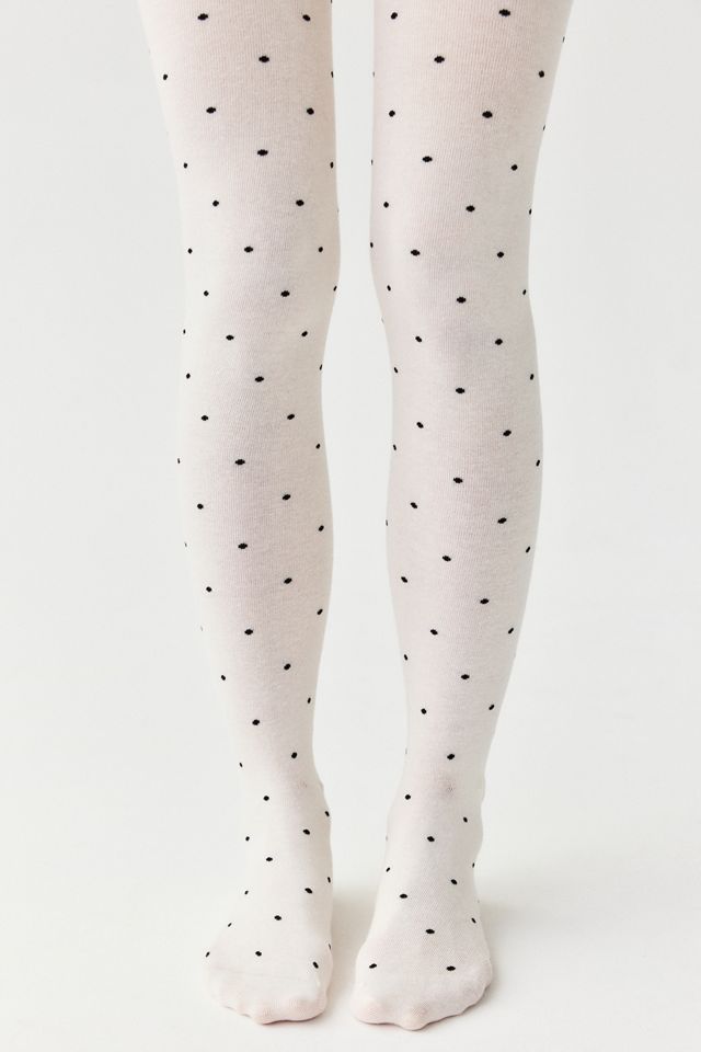 Kira Polka Dot Sweater Tights #1