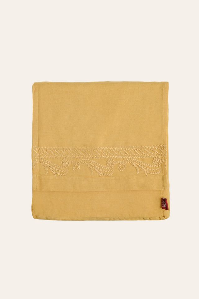 Zsa Zsa Zsu Mino Emroidered Cotton Linen Duvet Cover Set #1
