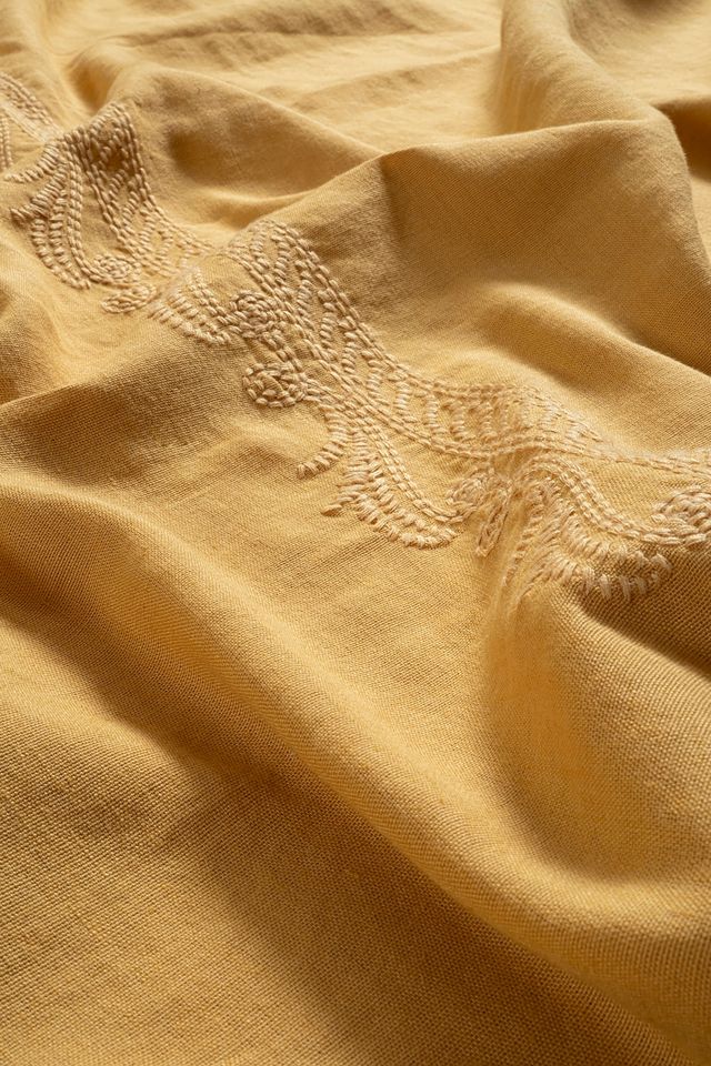 Zsa Zsa Zsu Mino Emroidered Cotton Linen Duvet Cover Set #2