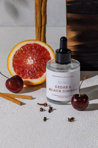 OZAIZ Zai Cedar & Black Cherry Lava Rock Diffuser
