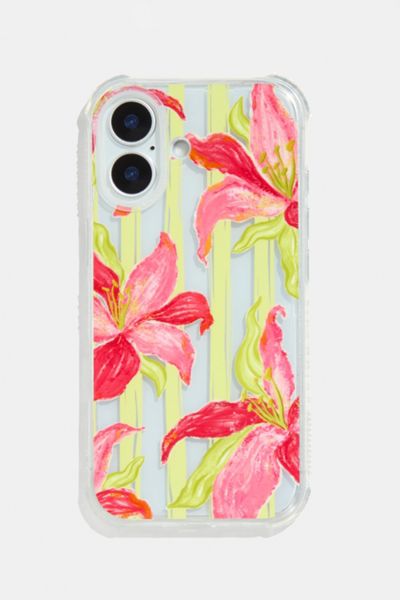 Skinnydip London Exotic Lilies Stripe iPhone Case