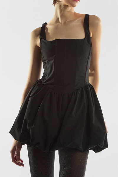 Glamorous Bubble Hem Corset Mini Dress