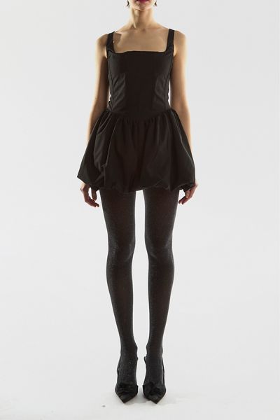 Glamorous Bubble Hem Corset Mini Dress