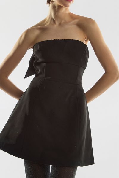 Glamorous Bow-Back Strapless Mini Dress
