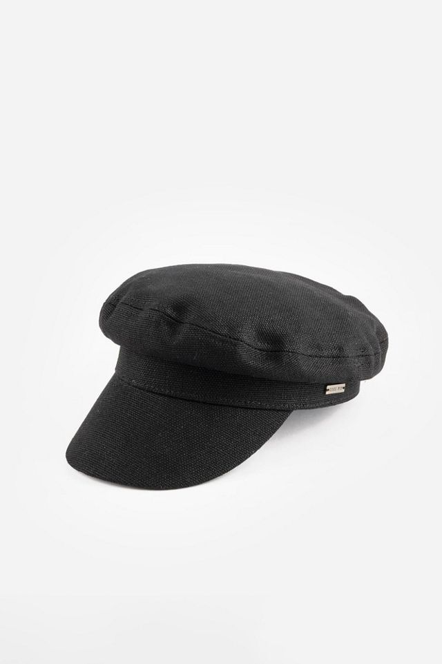Gigi Pip Linen Newsboy Cap #1