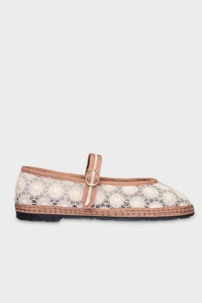 Flabelus Pierre Sun Flower Lace Mary Jane