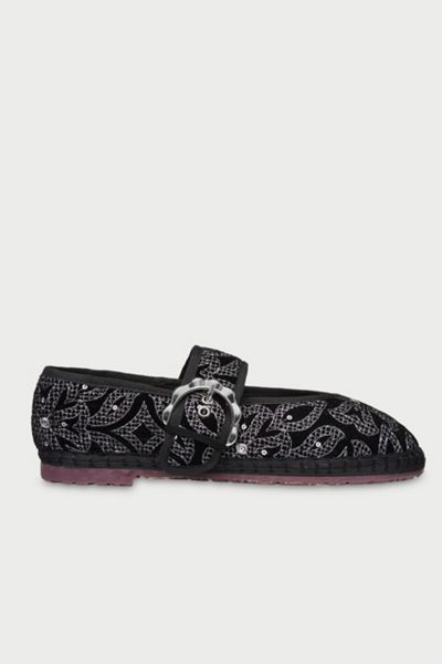 Flabelus Velvet Sophie Bloom Mary Jane