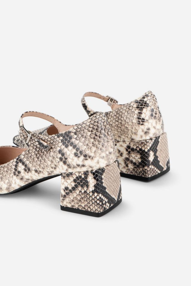 Intentionally Blank Bond Snake Leather Mary Jane Heel #3