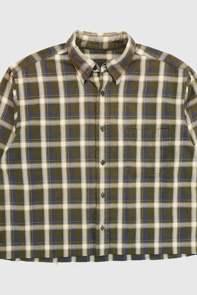 Vintage Cropped Button-Down Shirt #1