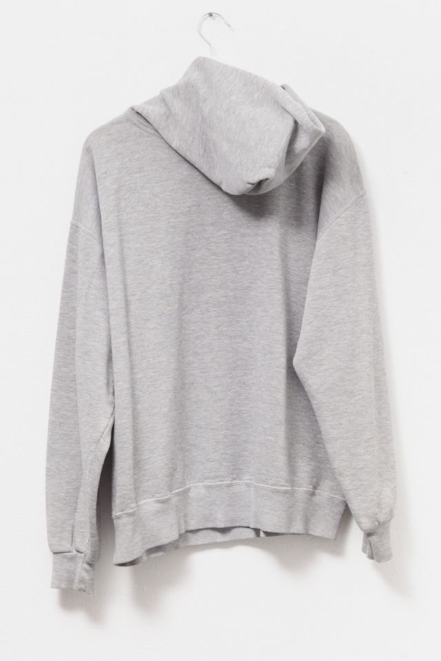 Vintage Y2K Distressed Gray Hoodie Graphic Sweatshirt #1