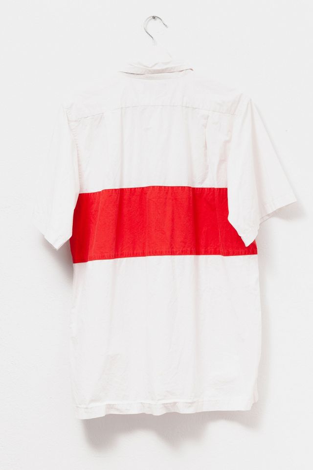 Vintage 1990s Lands End Stripe Short Sleeve Polo Shirt #1