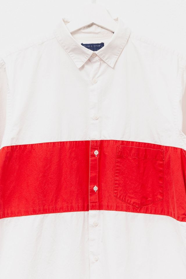 Vintage 1990s Lands End Stripe Short Sleeve Polo Shirt #2