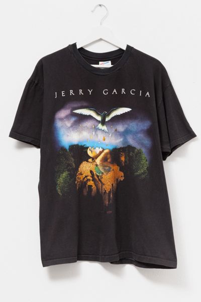 Vintage 1990s Jerry Garcia Distressed Graphic Band T-Shirt