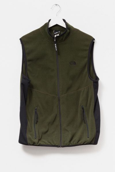 Vintage 1990s The North Face Dark Green Technical Fleece Vest