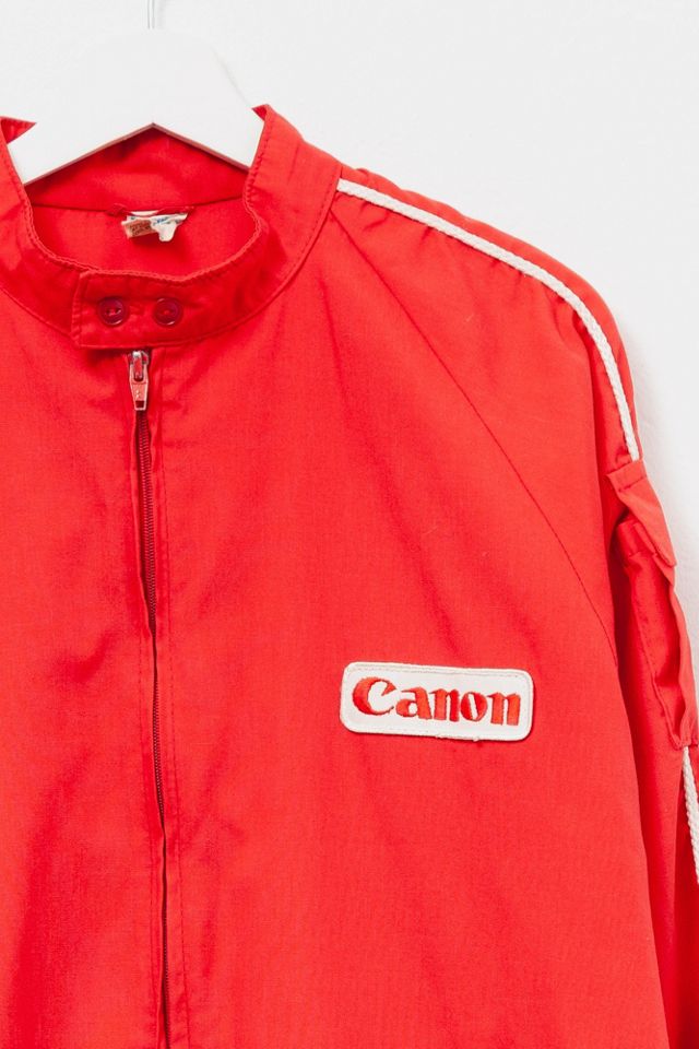 Vintage 1980s Canon Cameras Red Lightweight Jacket #2
