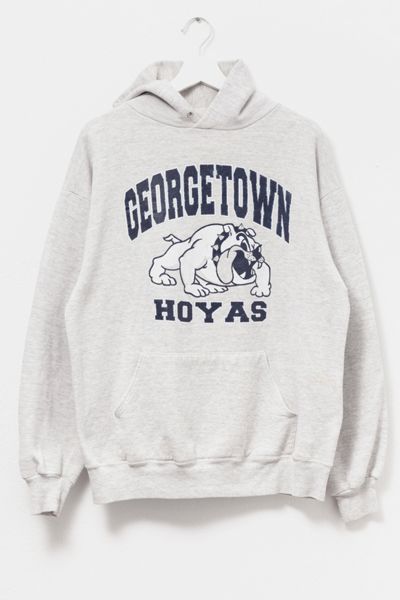 Vintage 1990s Distressed Georgetown Graphic Hoodie Sweatshirt