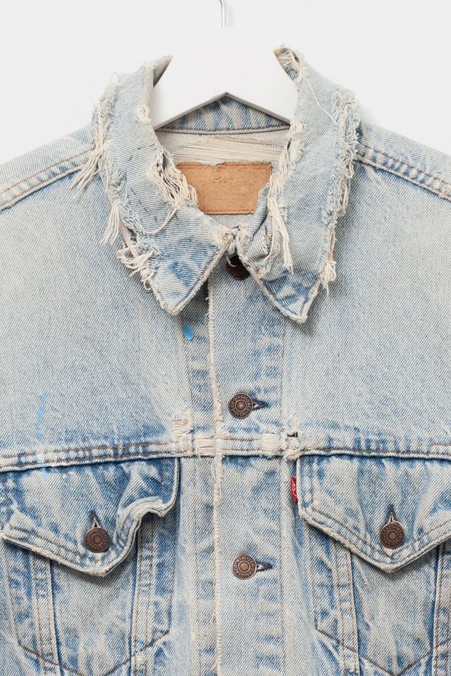 Vintage 1980s Levi’s® Heavily Distressed Trucker Jacket #2