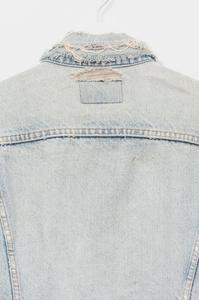 Vintage 1980s Levi’s® Heavily Distressed Trucker Jacket #4