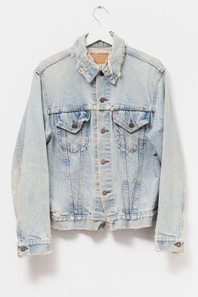 Vintage 1980s Levi’s® Heavily Distressed Trucker Jacket