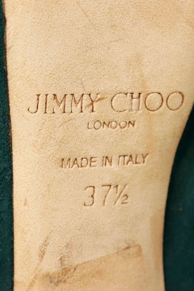 Vintage Jimmy Choo Velvet Heels #3