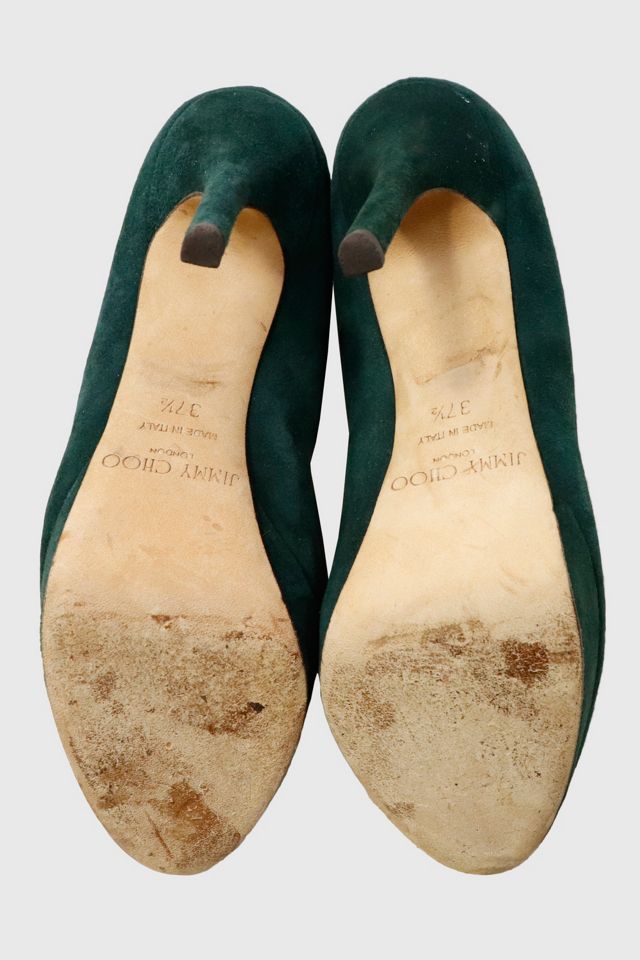 Vintage Jimmy Choo Velvet Heels #4