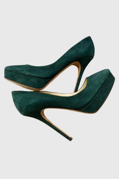 Vintage Jimmy Choo Velvet Heels